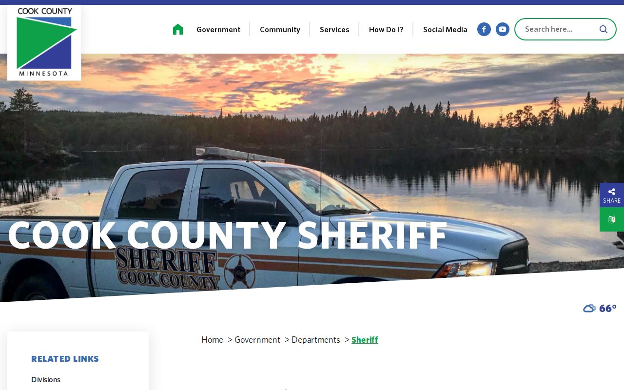 Grand Marais Cook County Sheriff booking-record source